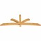 Ekena Millwork Davenport Rough Sawn Timber Gable Bracket, Western Red Cedar, 96"W x 36"H x 4"D x 4"F, 9/12 Pitch GBW096X36X0404DAV00RWR - alternate 5